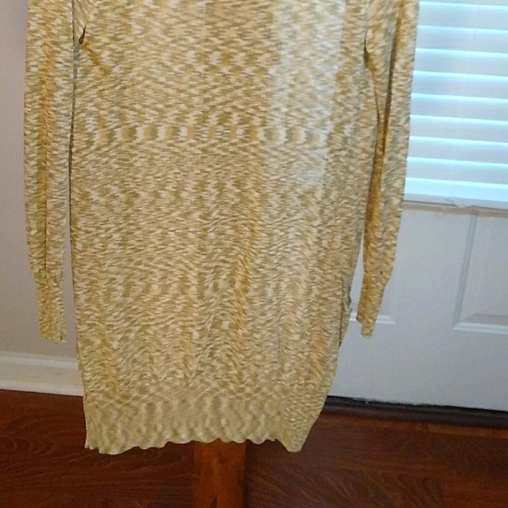 Free People Tan Boho Long Sleeves Front Buttons Closure Sweater Cardigan Size S - Picture 11 of 14